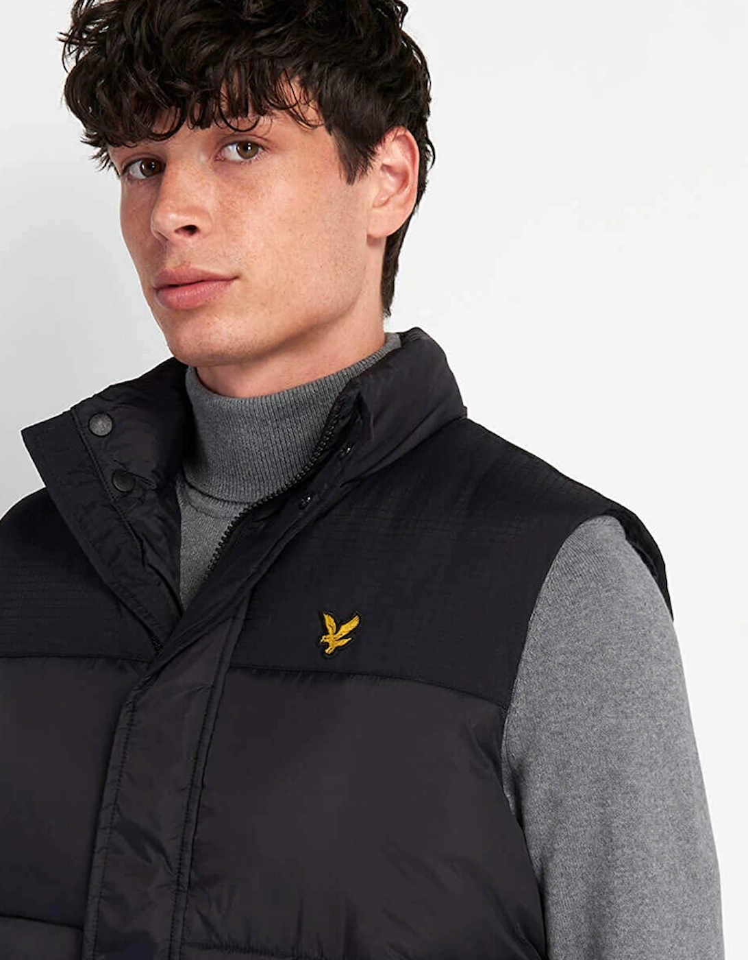 Lyle & Scott Mens Wadded Waterproof Padded Bodywarmer Gilet