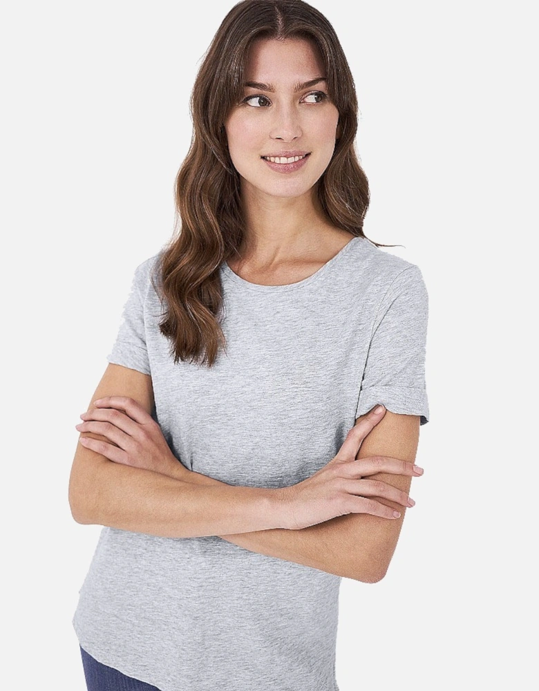 Womens Perfect Crew Slub Neck T Shirt