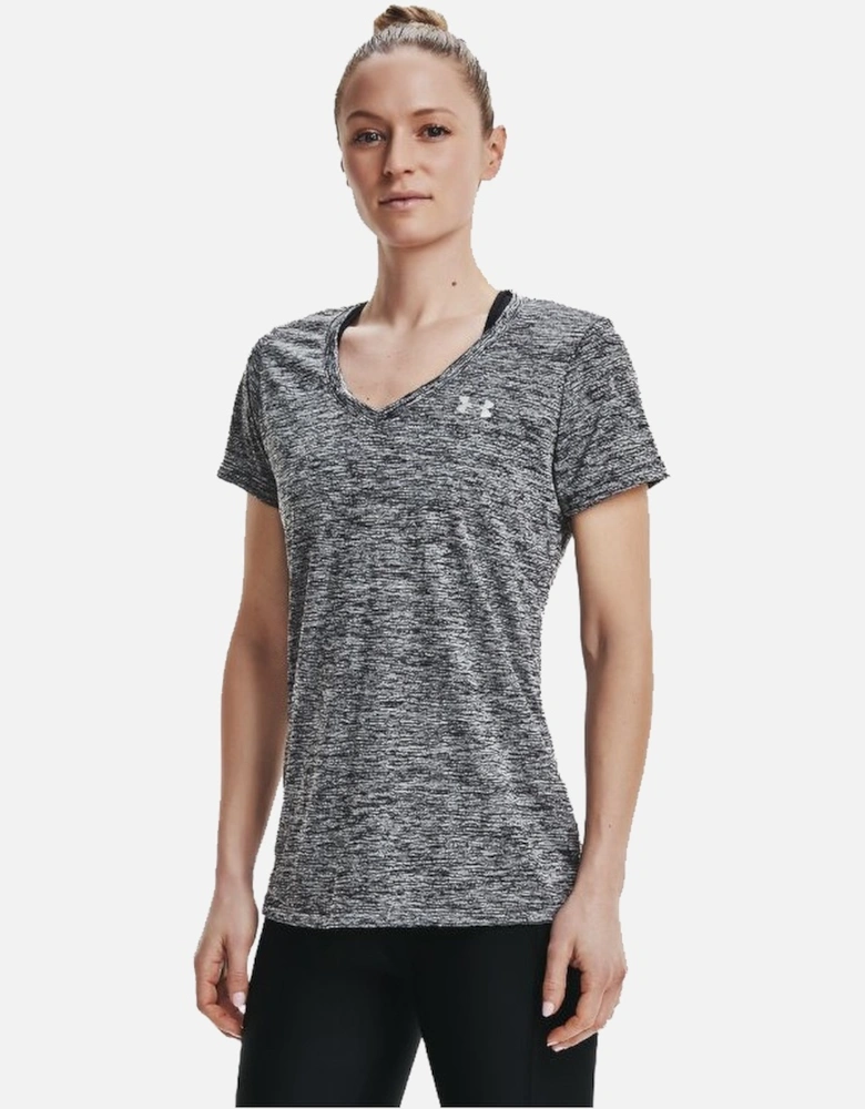 Womens UA Tech Twist V-Neck Loose Fit T Shirt