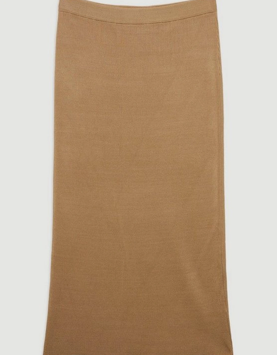 Slinky Drape Knit Column Skirt