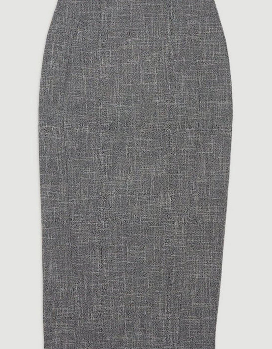Midi Mono Textured Pencil Skirt