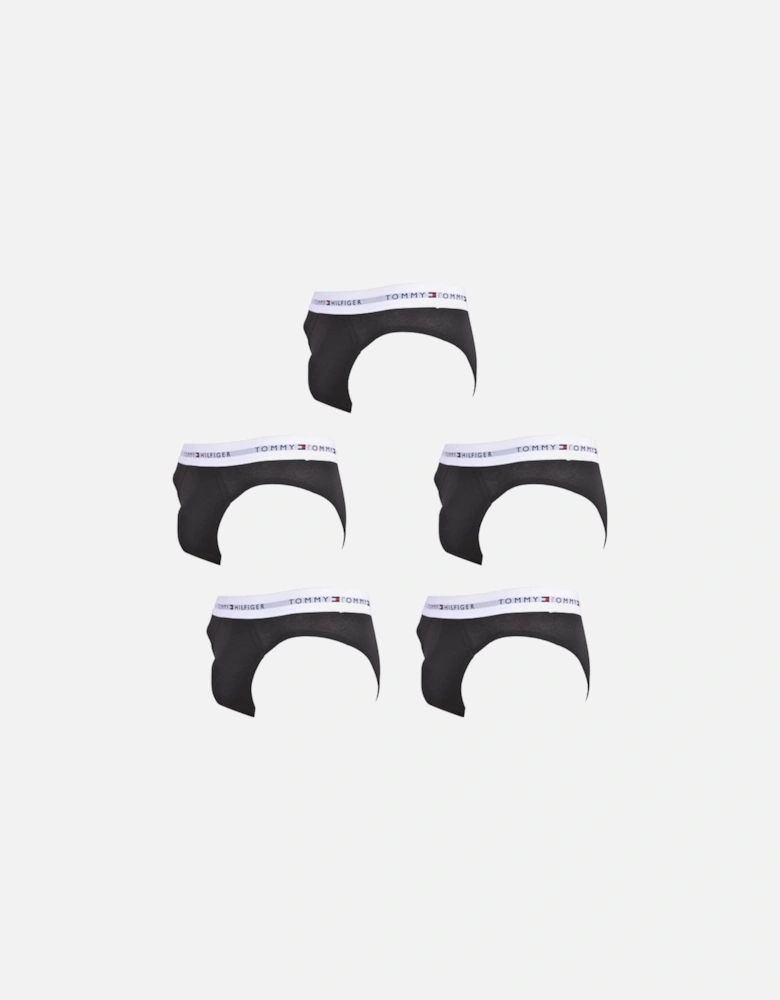 5-Pack Signature Cotton Briefs, Black