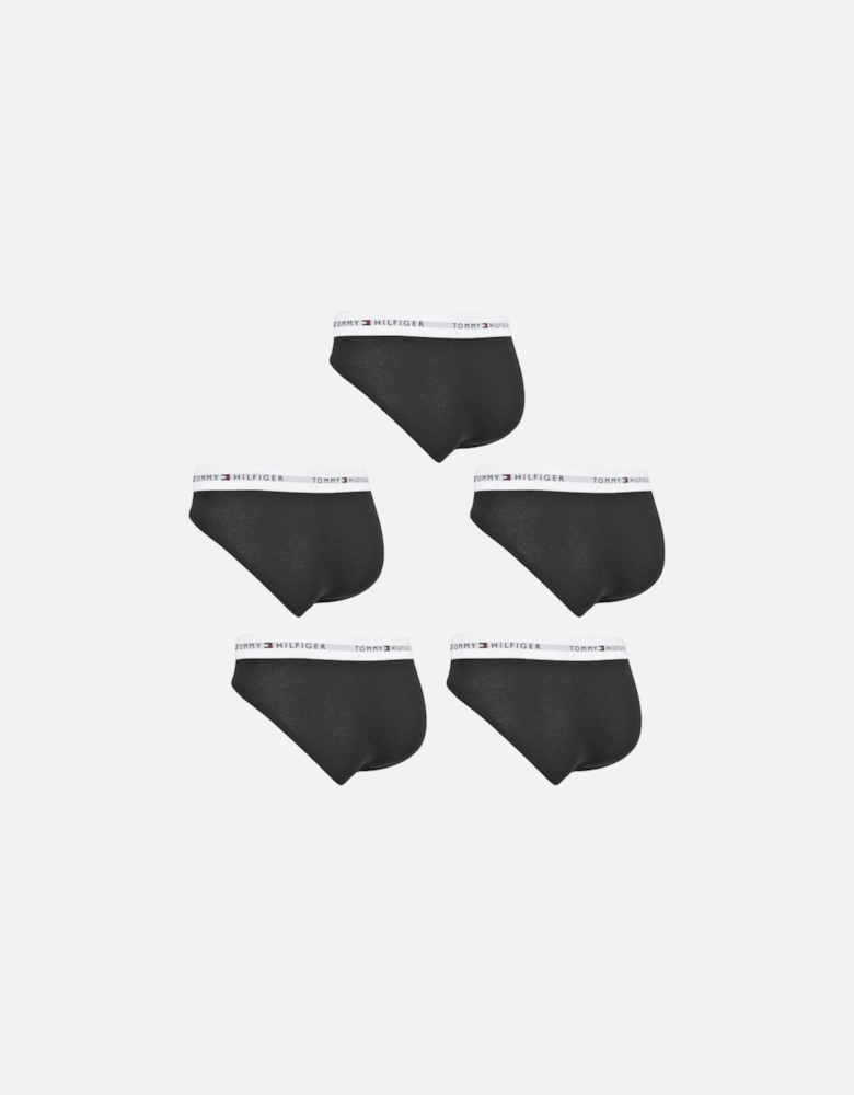 5-Pack Signature Cotton Briefs, Black