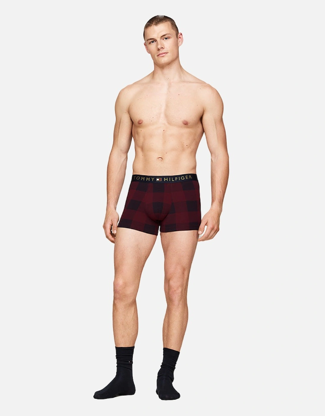 TH Original Boxer Trunks & Socks Gift Set, Red/Navy