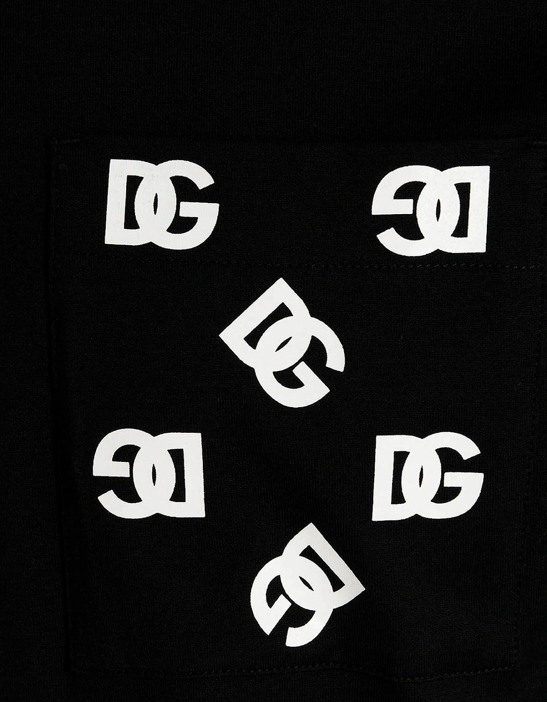 DG Pocket Logo Printed T-Shirt in Black