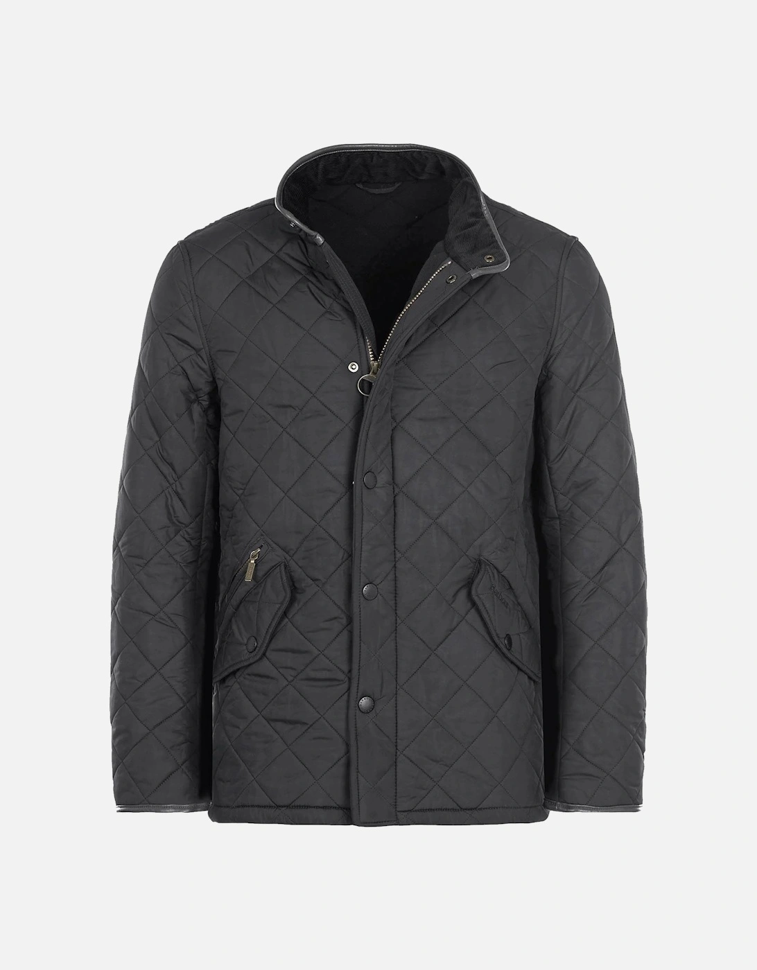 Men's Barbour Powell Quilt Jacket - Black - Size: Regular/40