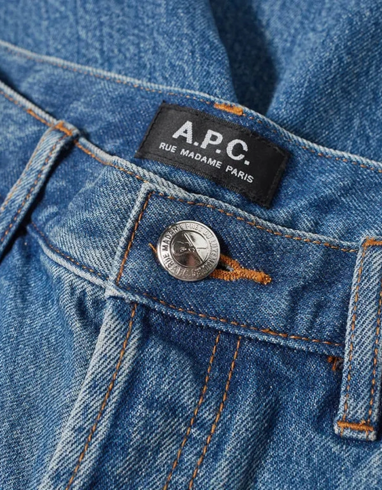 A.P.C Men’s Teddy Denim Shorts Blue