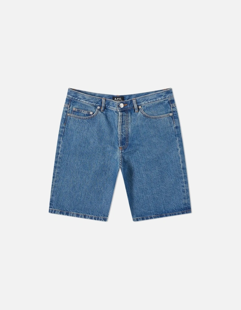 A.P.C Men’s Teddy Denim Shorts Blue