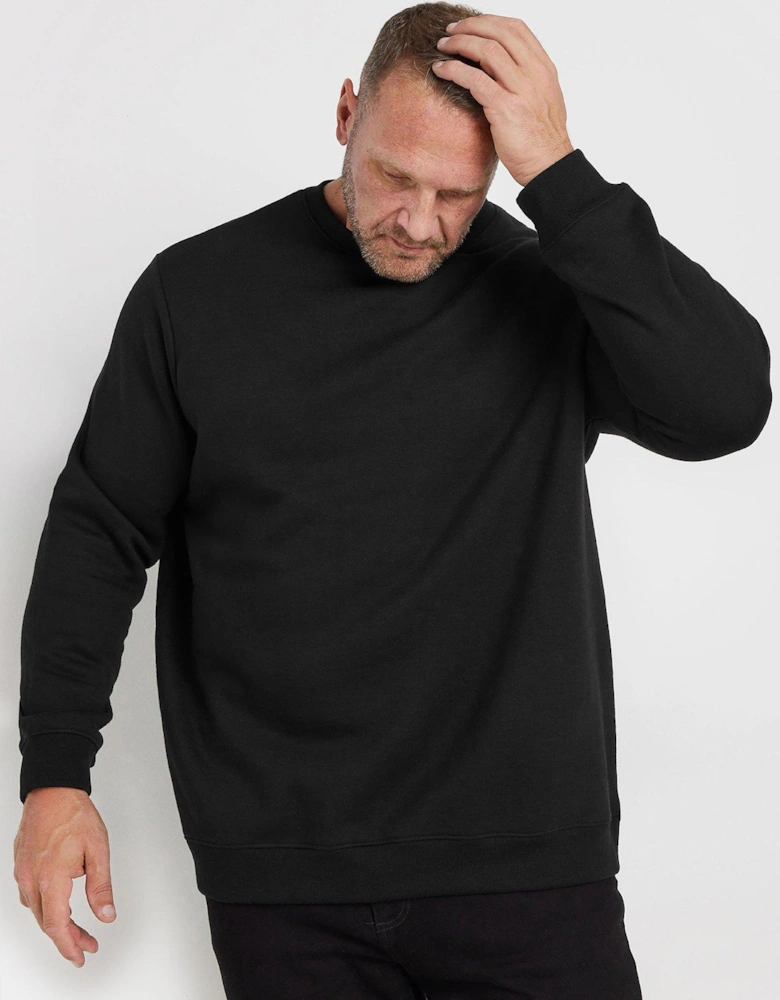 Crew Neck Sweatshirt - Black
