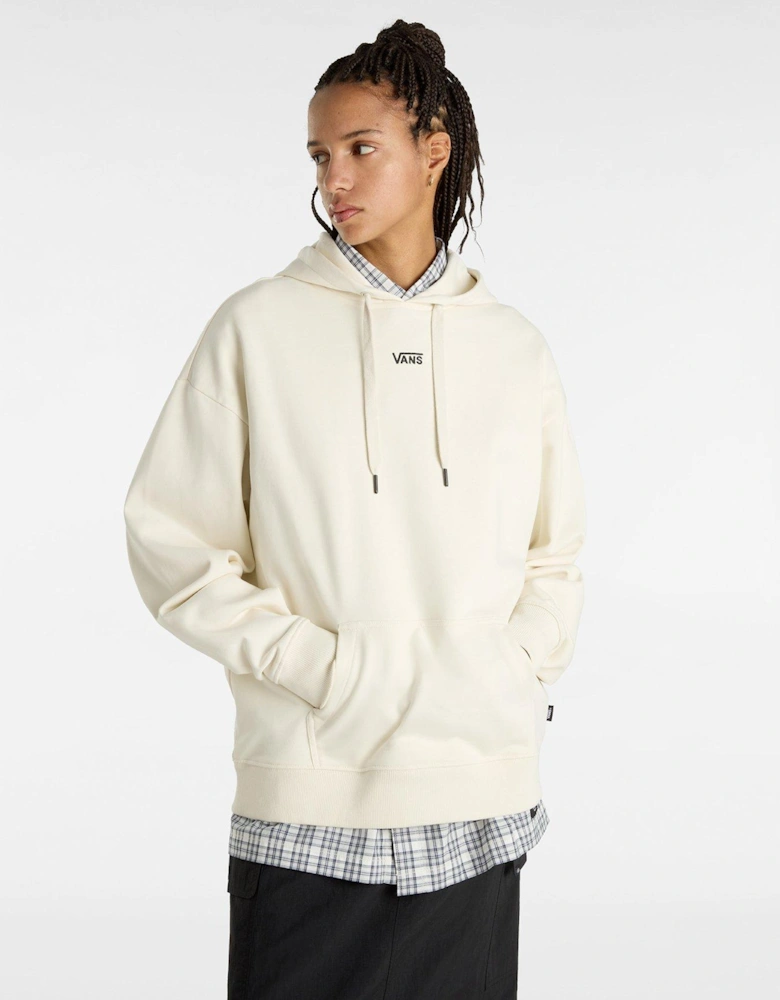 Women's Flying V Oversized Hoodie - Beige