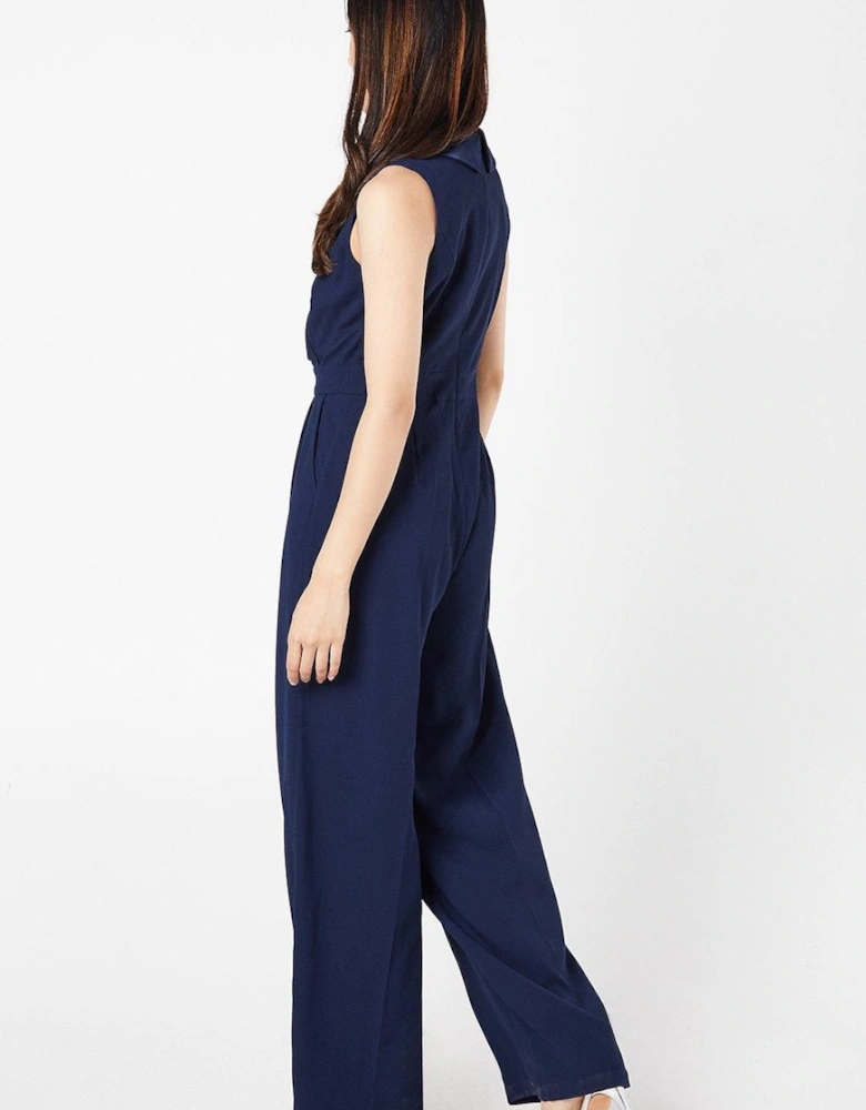 Crepe Wrap Jumpsuit