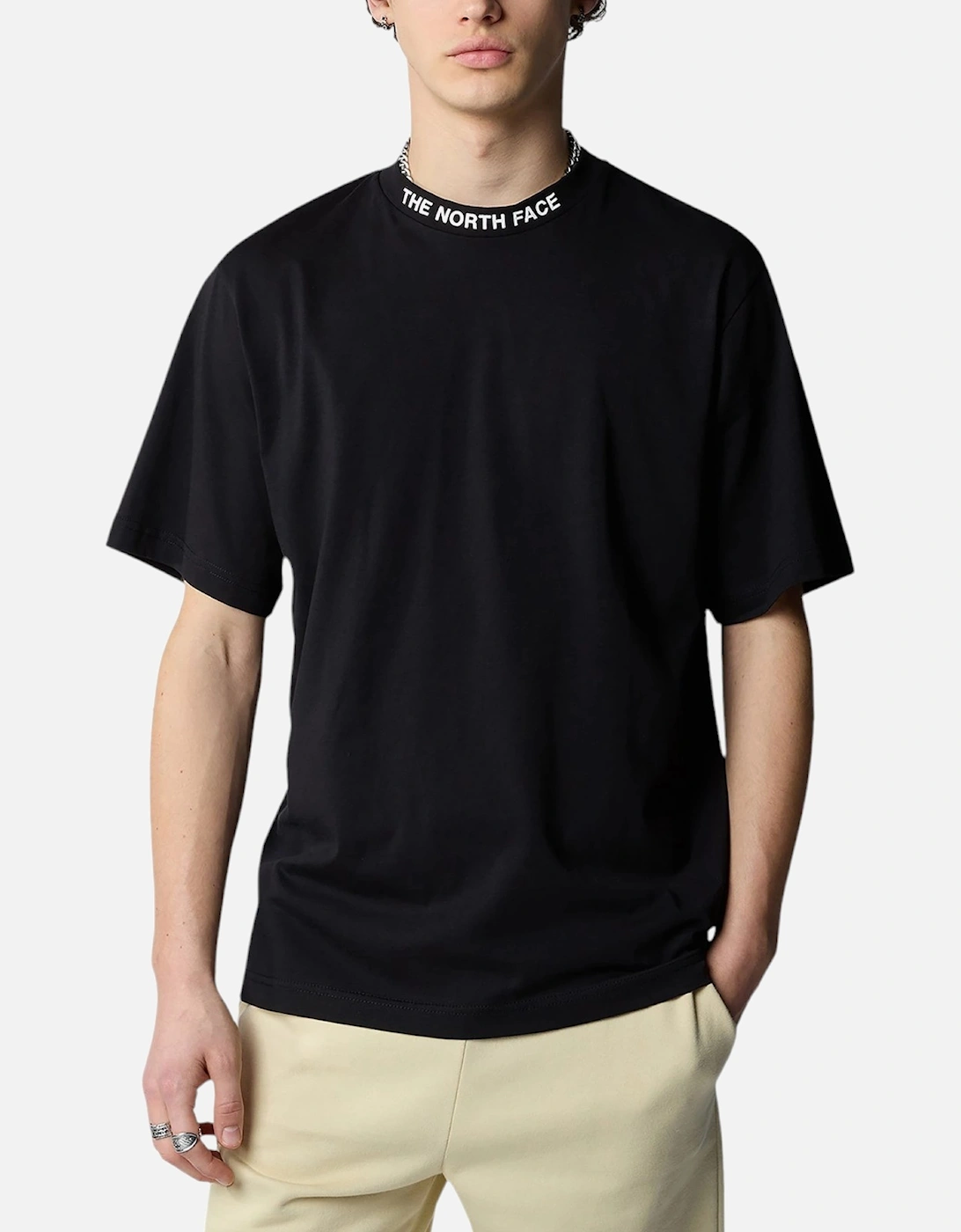 The North Face Men's The North Face Mens T Shirts Zumu Short Sleeve Cotton Crew Neck Casual TNF Tops - Black