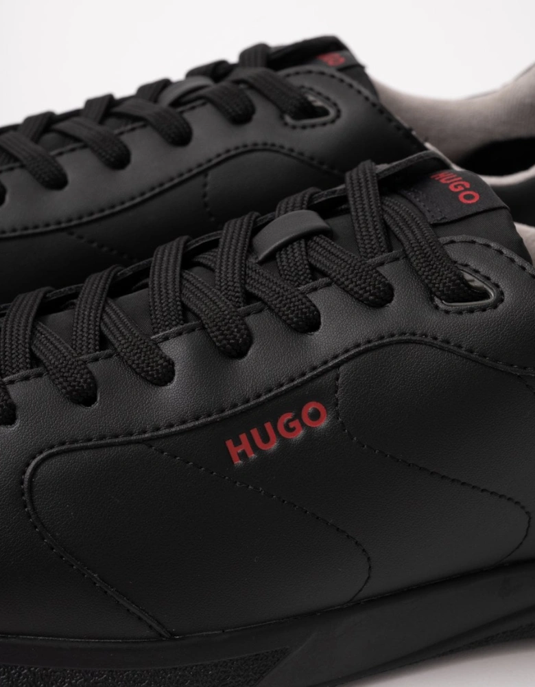 HUGO Riven Tenn Mens Cupsole Trainers with Logo Details on Rubber Outsole