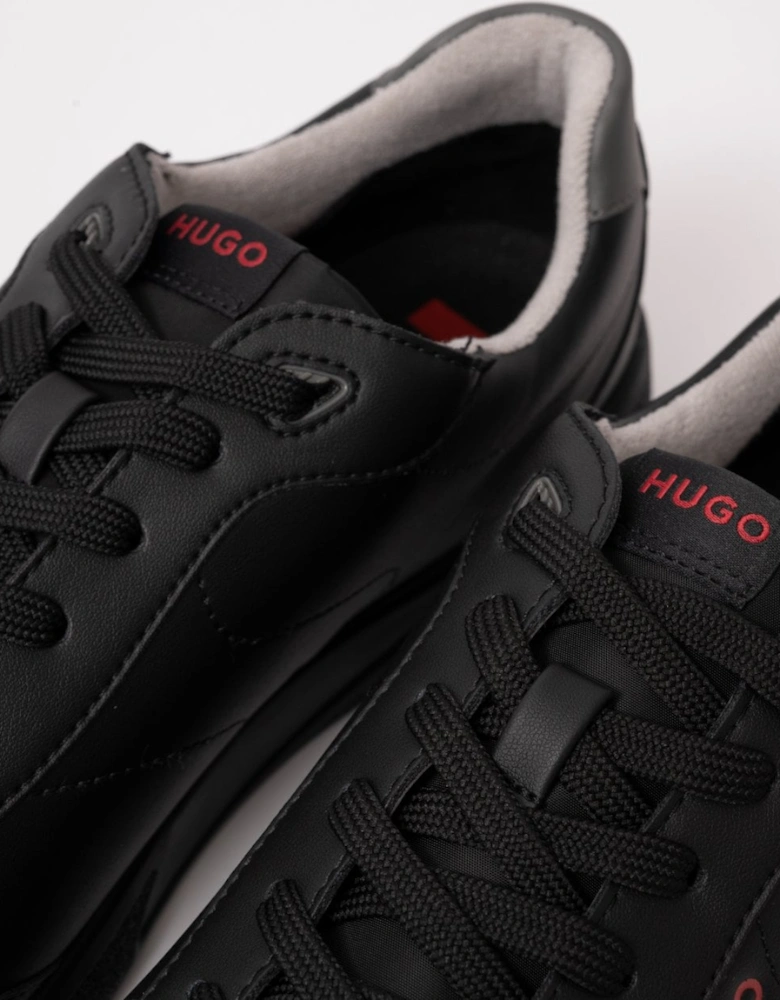 HUGO Riven Tenn Mens Cupsole Trainers with Logo Details on Rubber Outsole