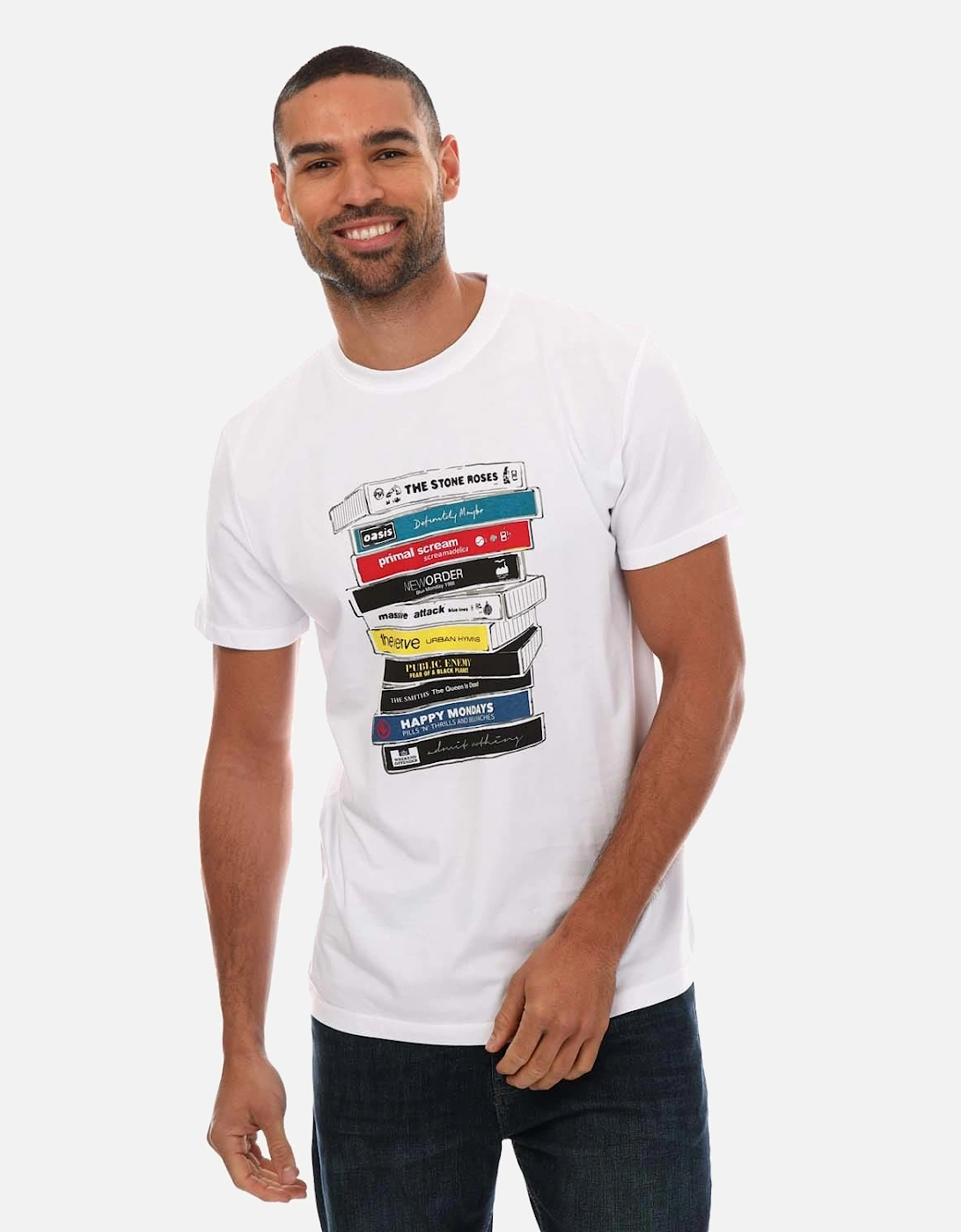 Mens Cassettes Printed T-Shirt, 5 of 4