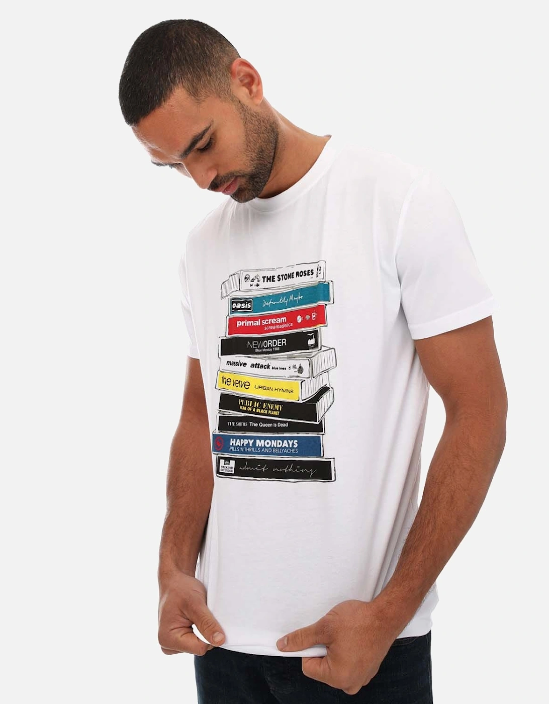 Mens Cassettes Printed T-Shirt