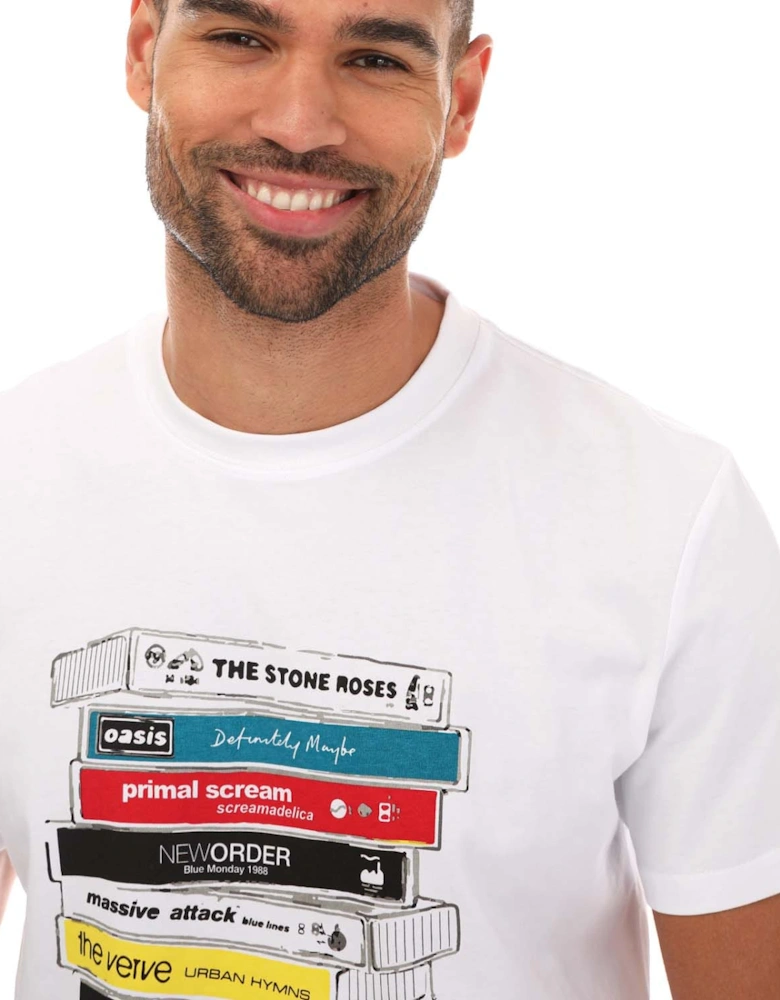 Mens Cassettes Printed T-Shirt