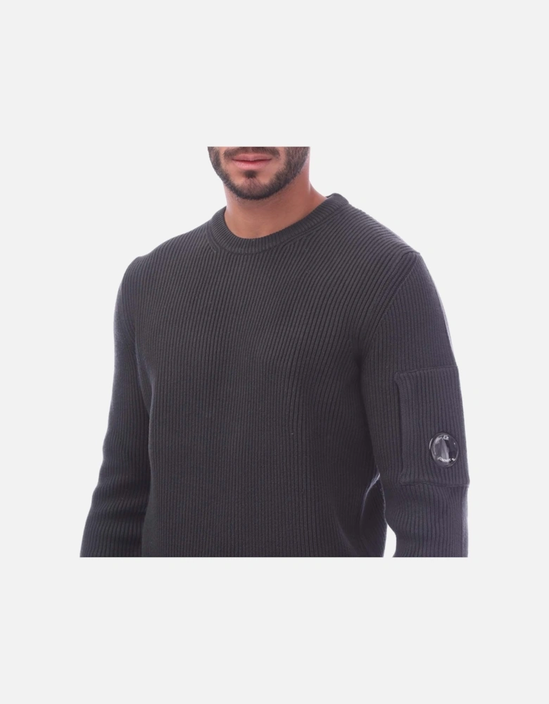 Full Rib Knit Crewneck Sweatshirt