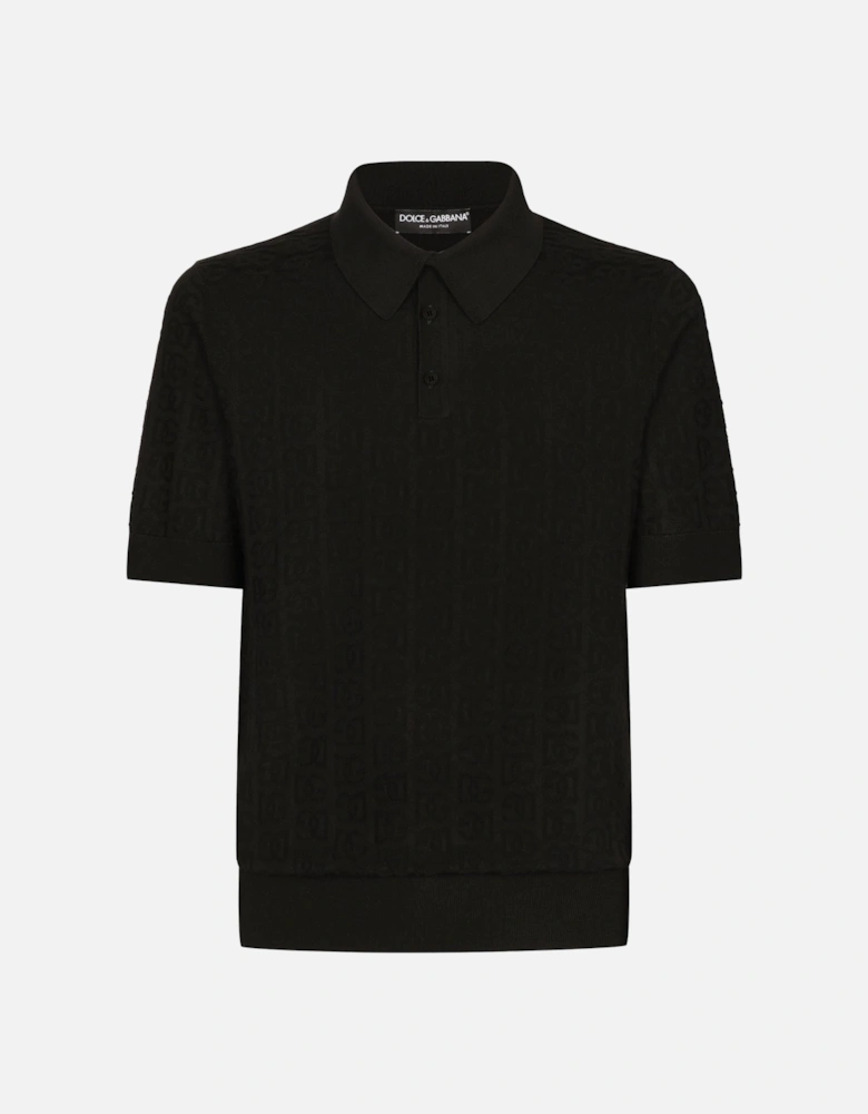 Knitted Polo Black