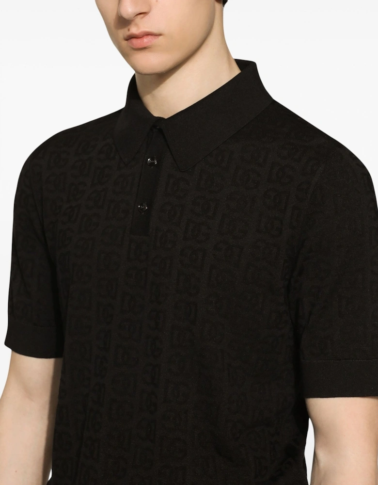 Knitted Polo Black