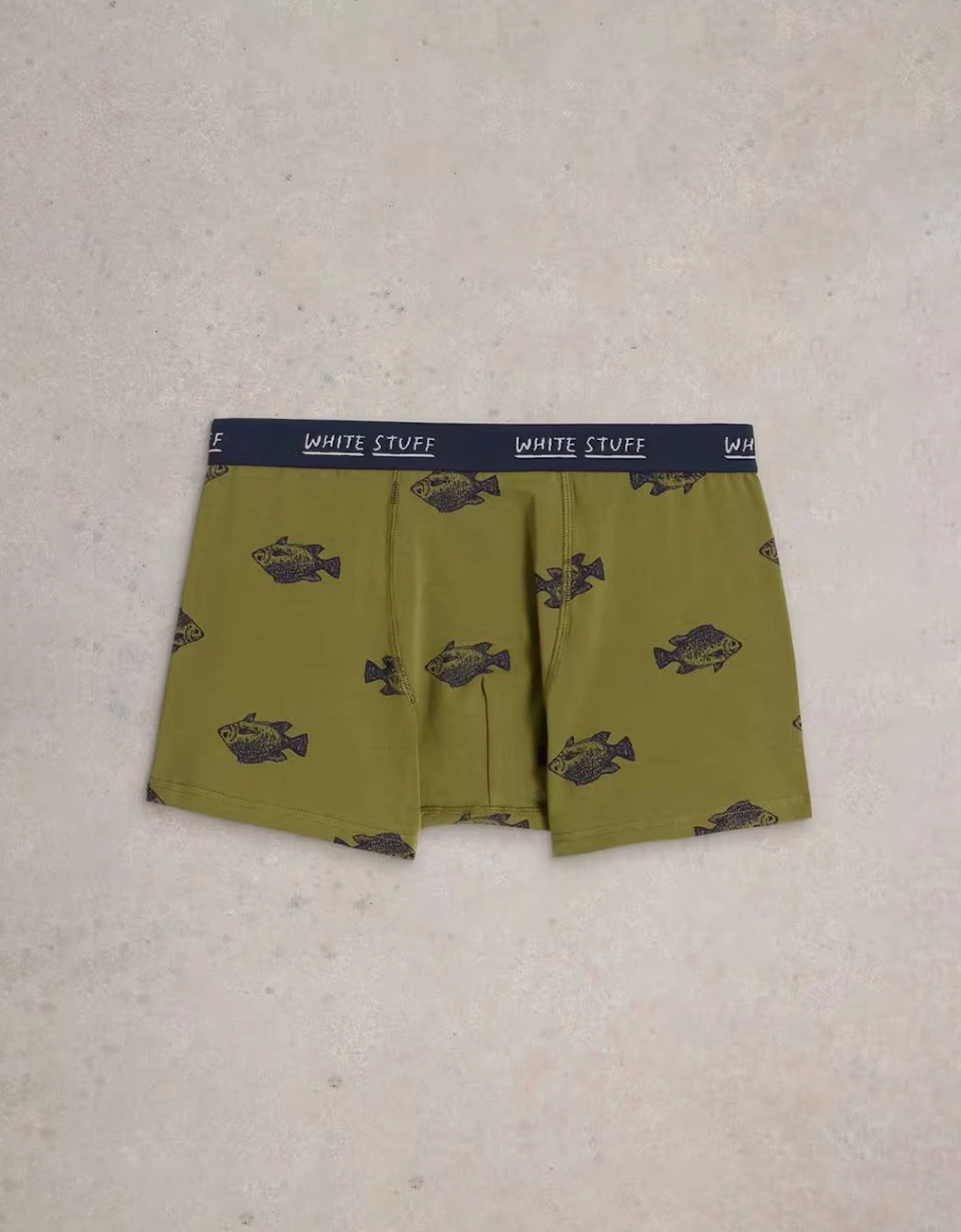 Men's 2 Pack Boxers - Plain & Print Green Multi