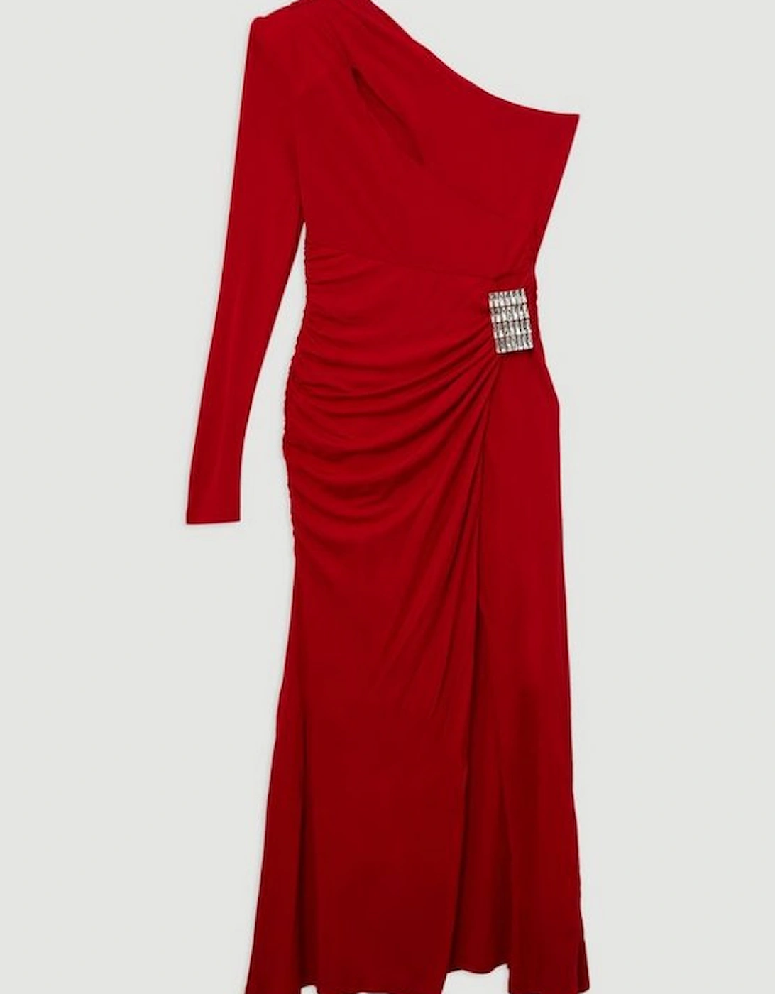 Premium Viscose Jersey Hardware Maxi Dress