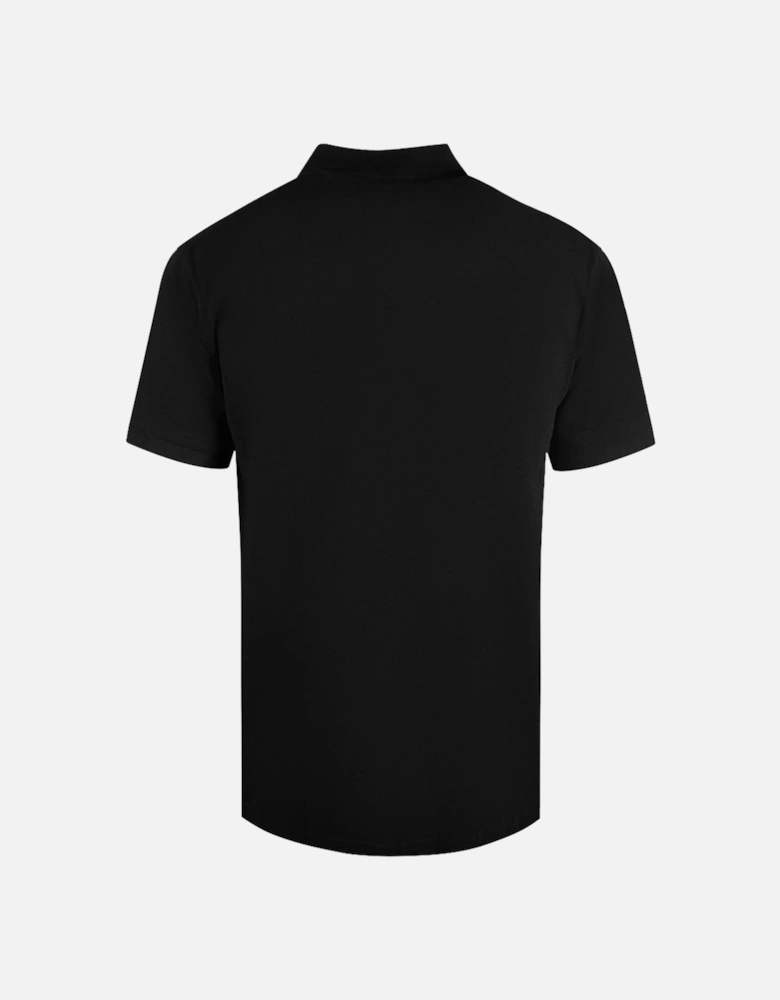 Cavalli Class Bold Logo Black Polo Shirt