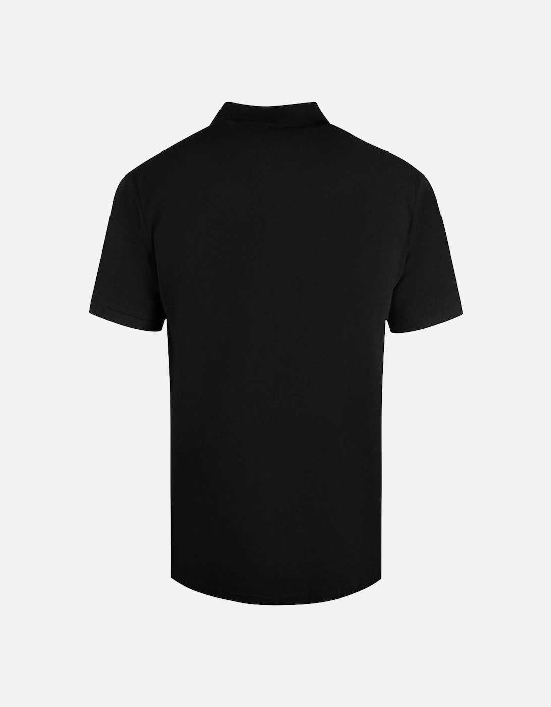 Cavalli Class Bold Logo Black Polo Shirt