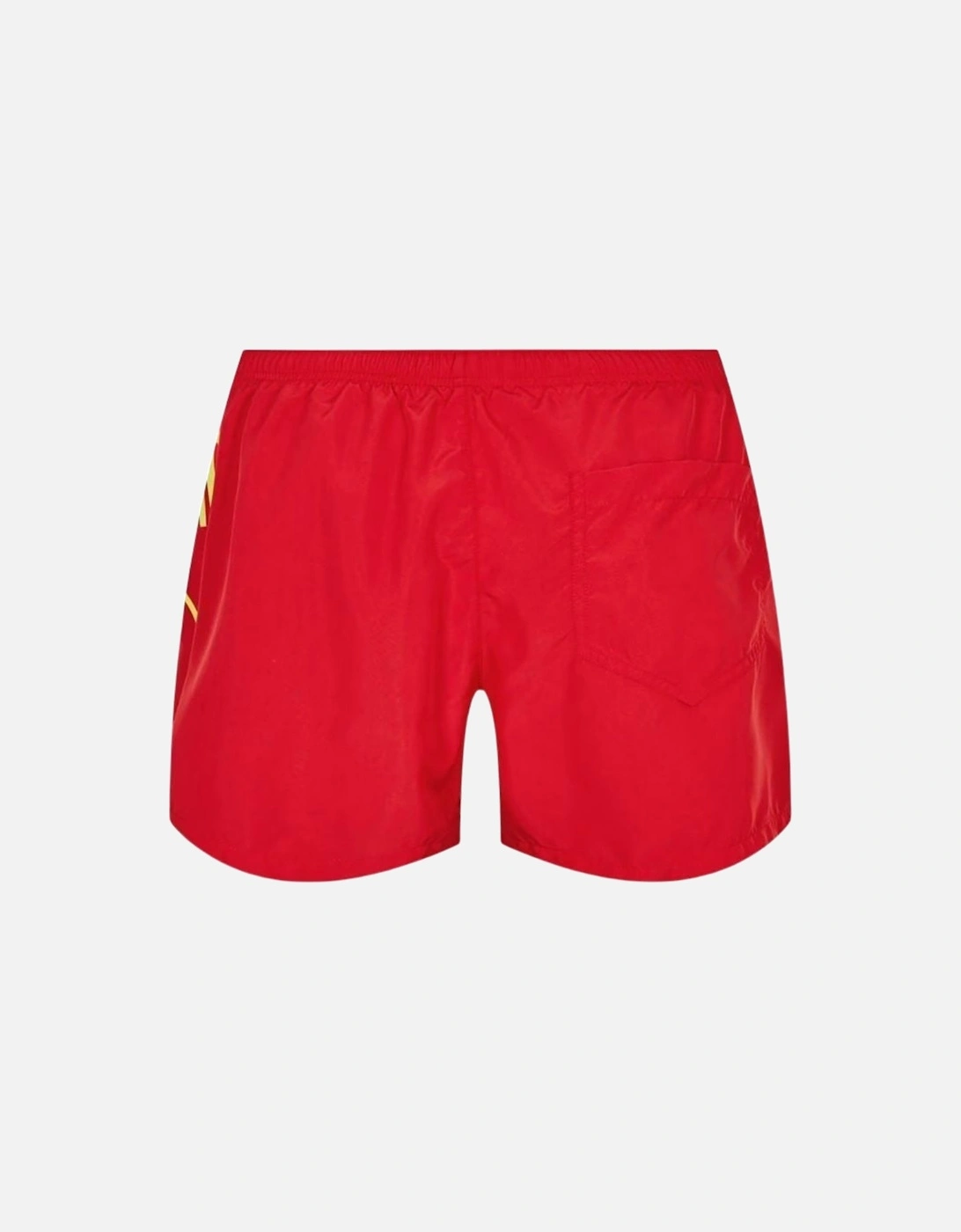 Large Milano Logo Red Short Swim Shorts