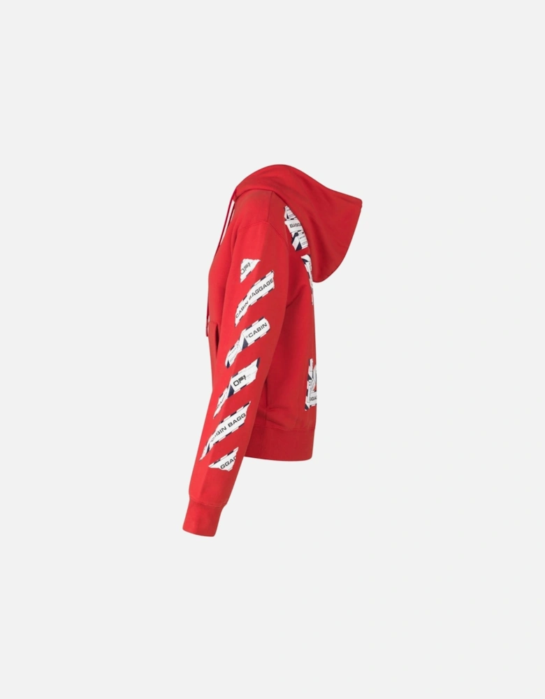 Airport Tape Diag Red Hoodie