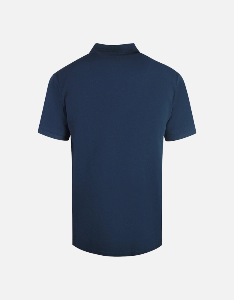 Cavalli Class Bold Logo Navy Blue Polo Shirt