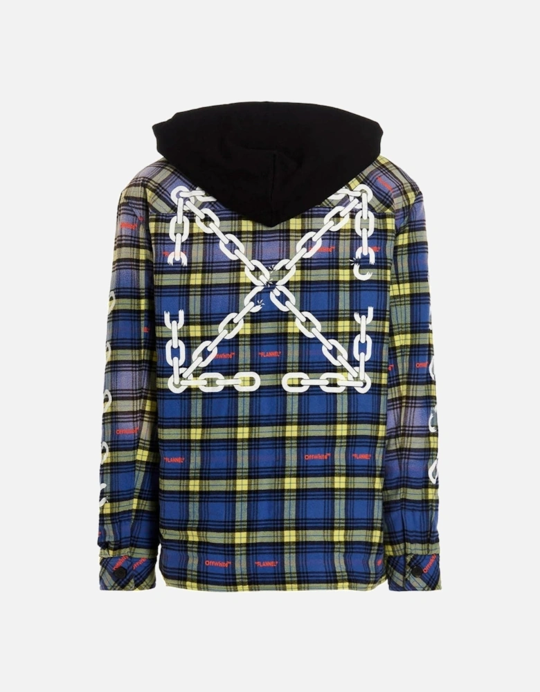 Arrow Padded Flannel Dusty Blue Jacket