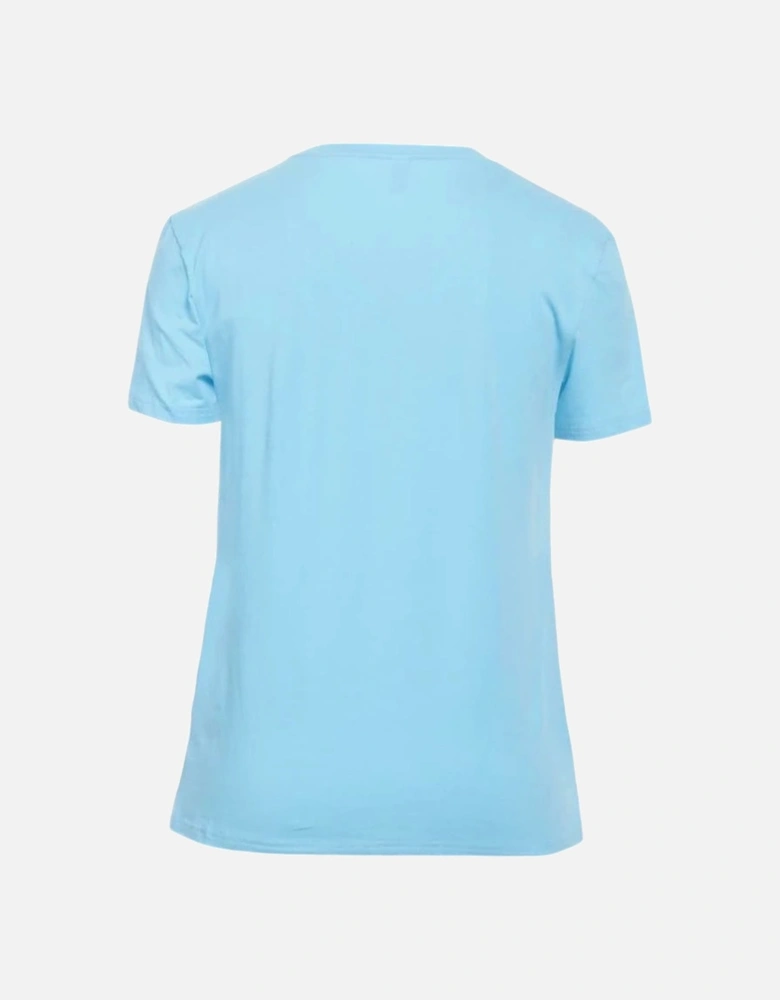 Swim Logo Plain Light Blue T-Shirt