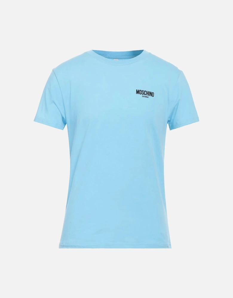 Swim Logo Plain Light Blue T-Shirt