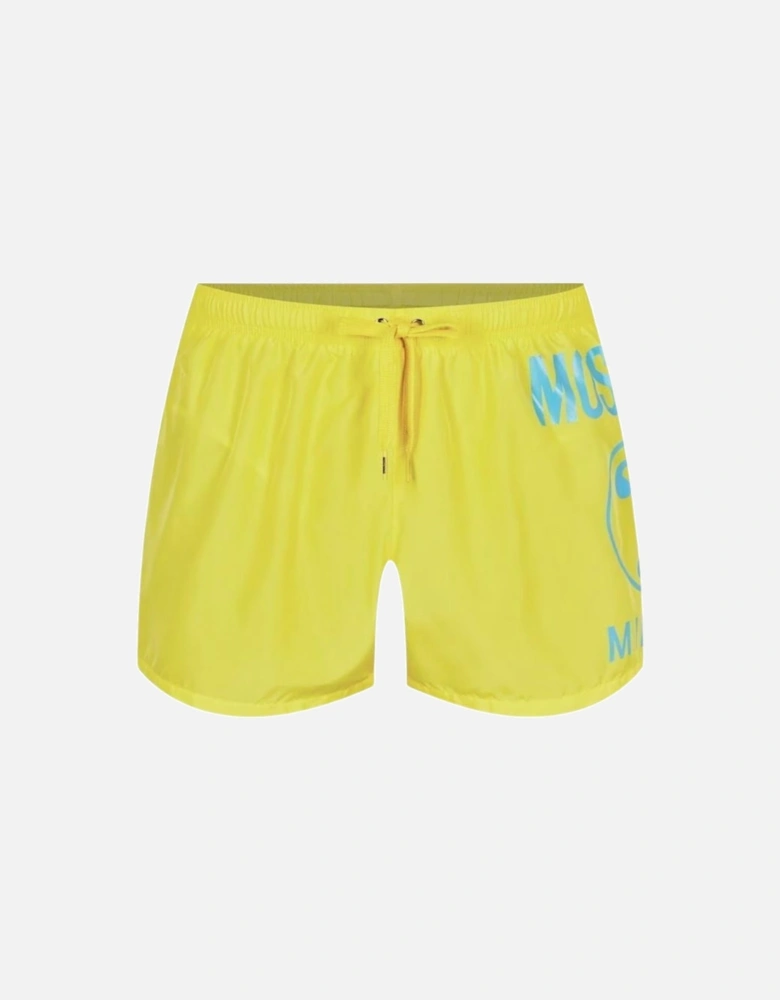 Large Milano Logo Yellow Short Swim Shorts