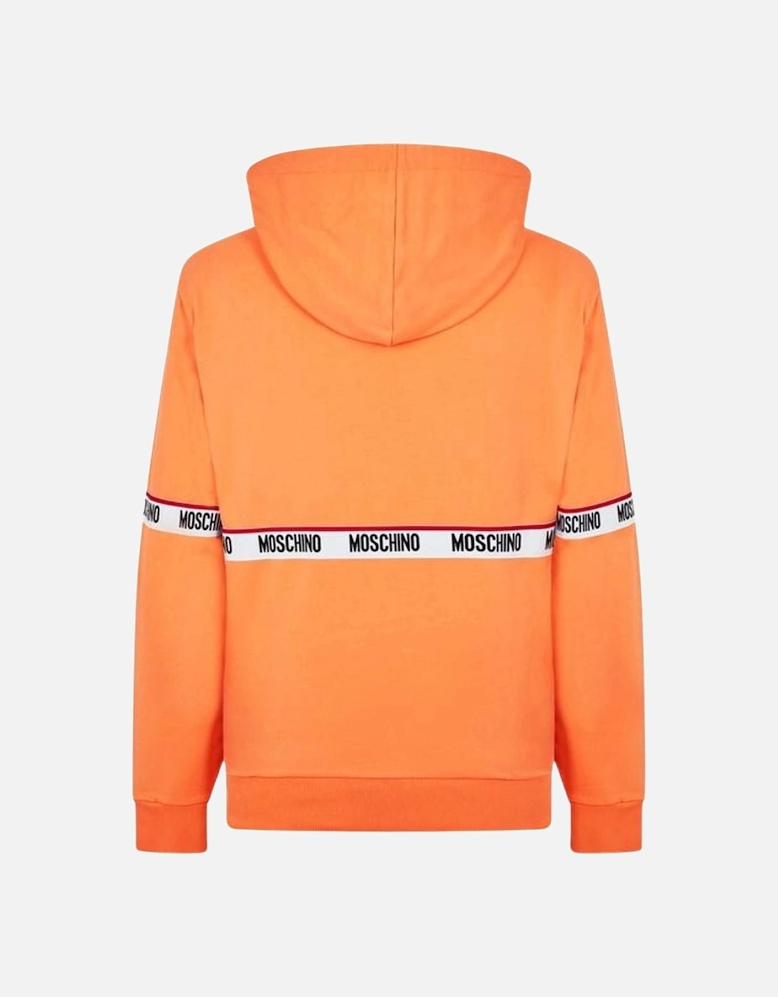 Branded Taped Chest Orange Hoodie