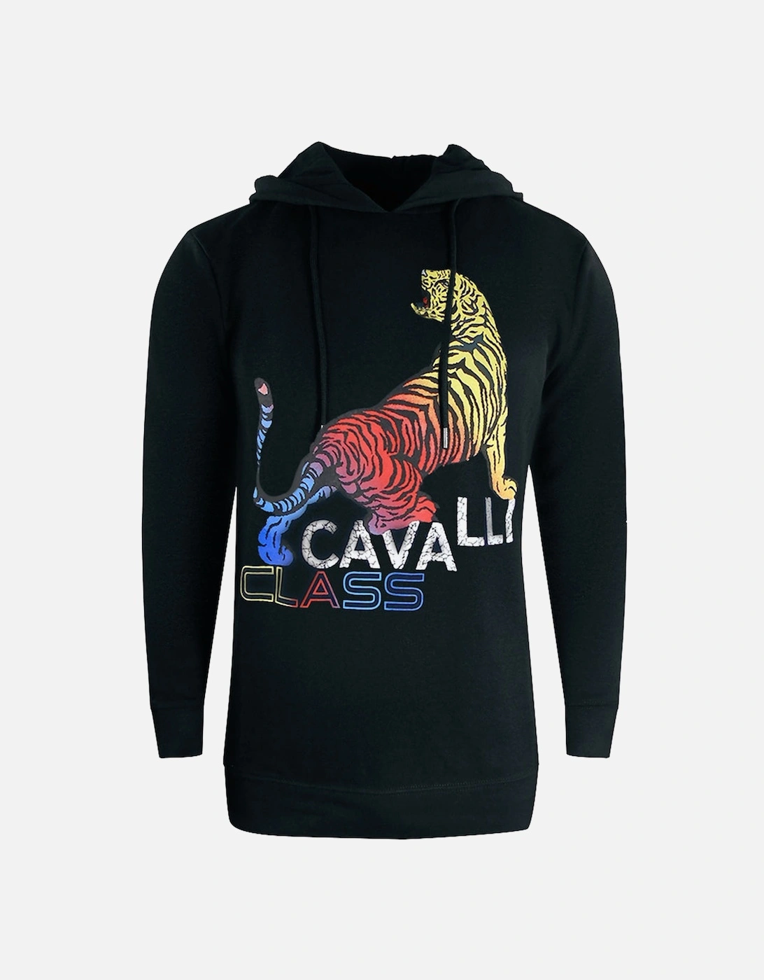 Cavalli Class Bold Tiger Logo Black Hoodie, 2 of 1