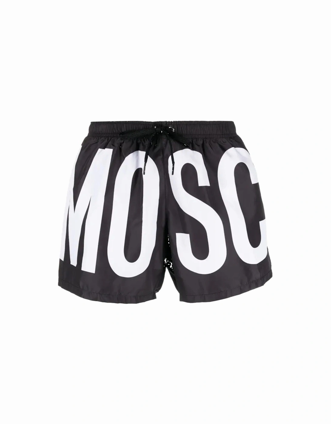 Brand Print Logo Black Short Swim Shorts, 3 of 2