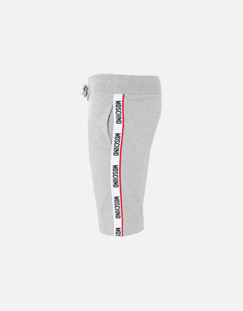 Branded Tape Legs Grey Shorts