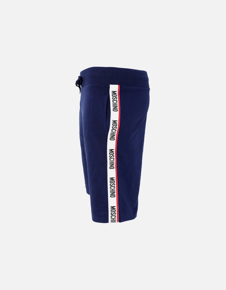 Branded Tape Legs Navy Blue Shorts