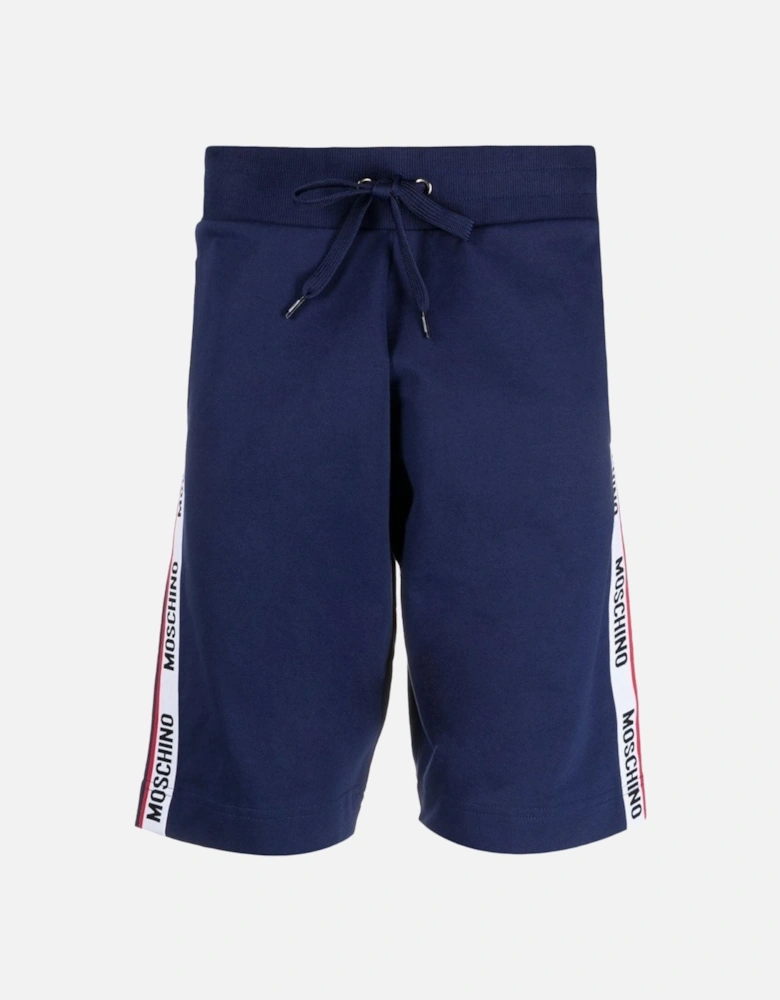 Branded Tape Legs Navy Blue Shorts