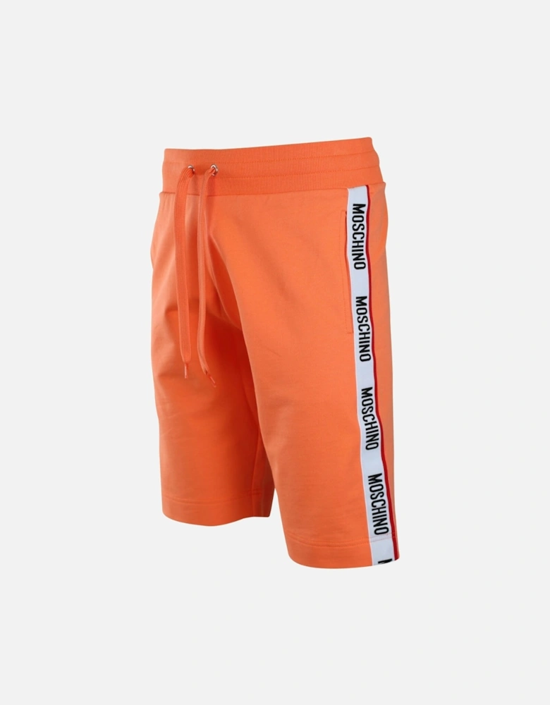 Branded Tape Legs Orange Shorts