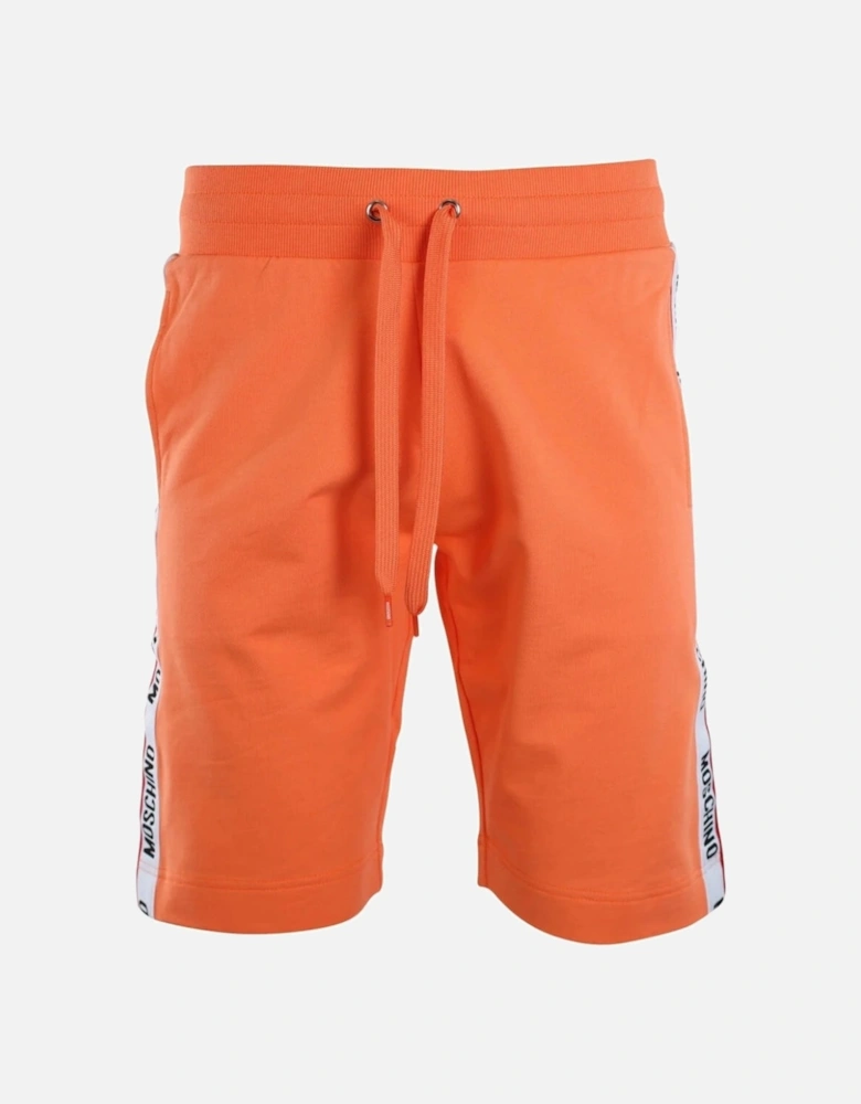 Branded Tape Legs Orange Shorts