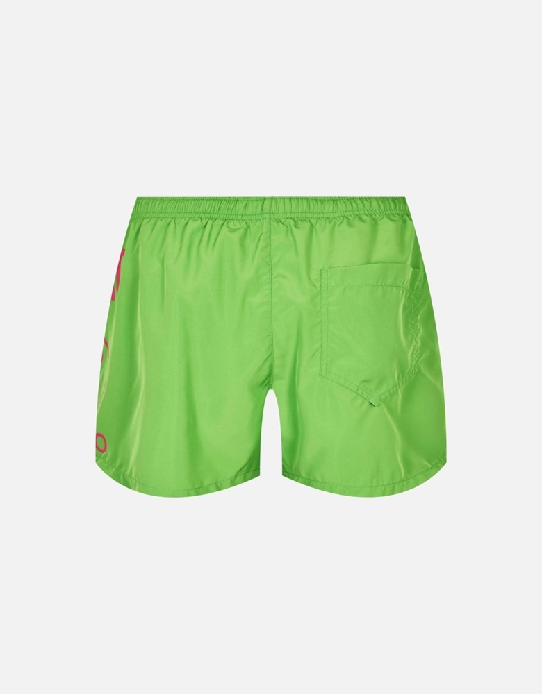 Large Milano Logo Green Short Swim Shorts