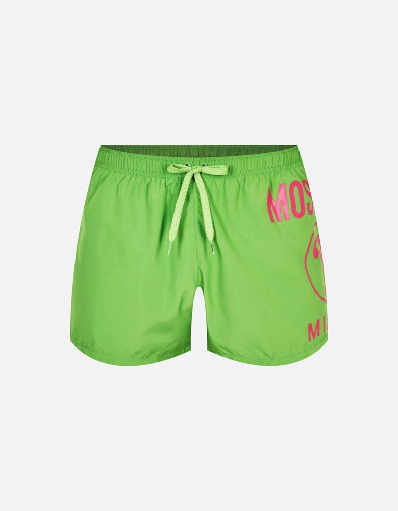 Large Milano Logo Green Short Swim Shorts