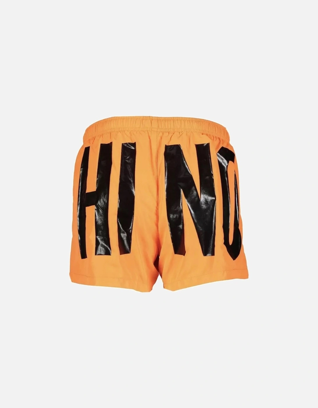 Brand Print Logo Light Orange Short Swim Shorts