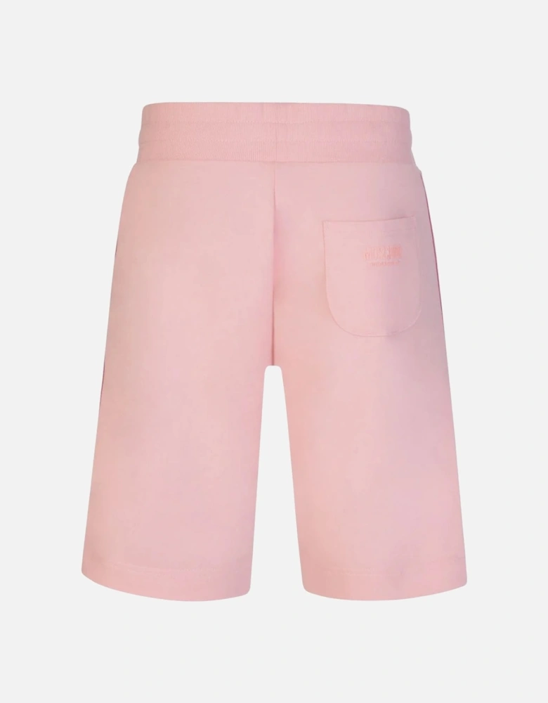 Branded Tape Legs Pink Shorts