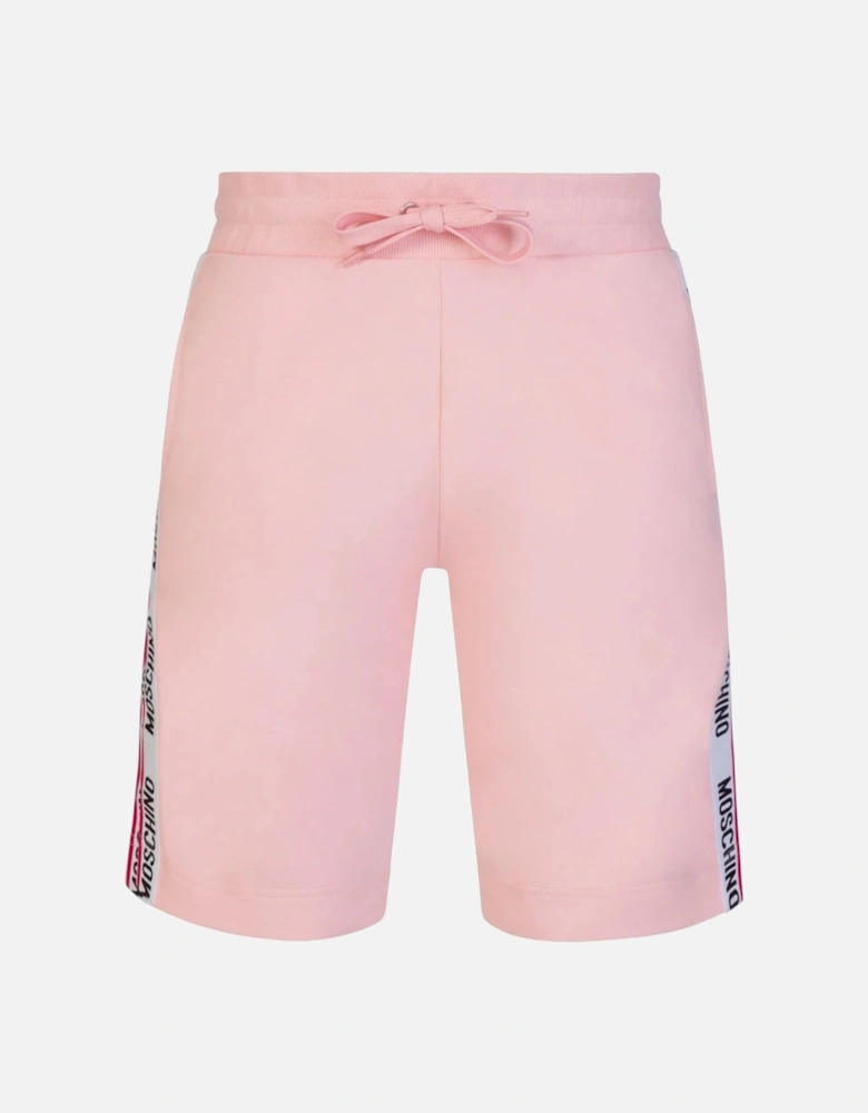 Branded Tape Legs Pink Shorts