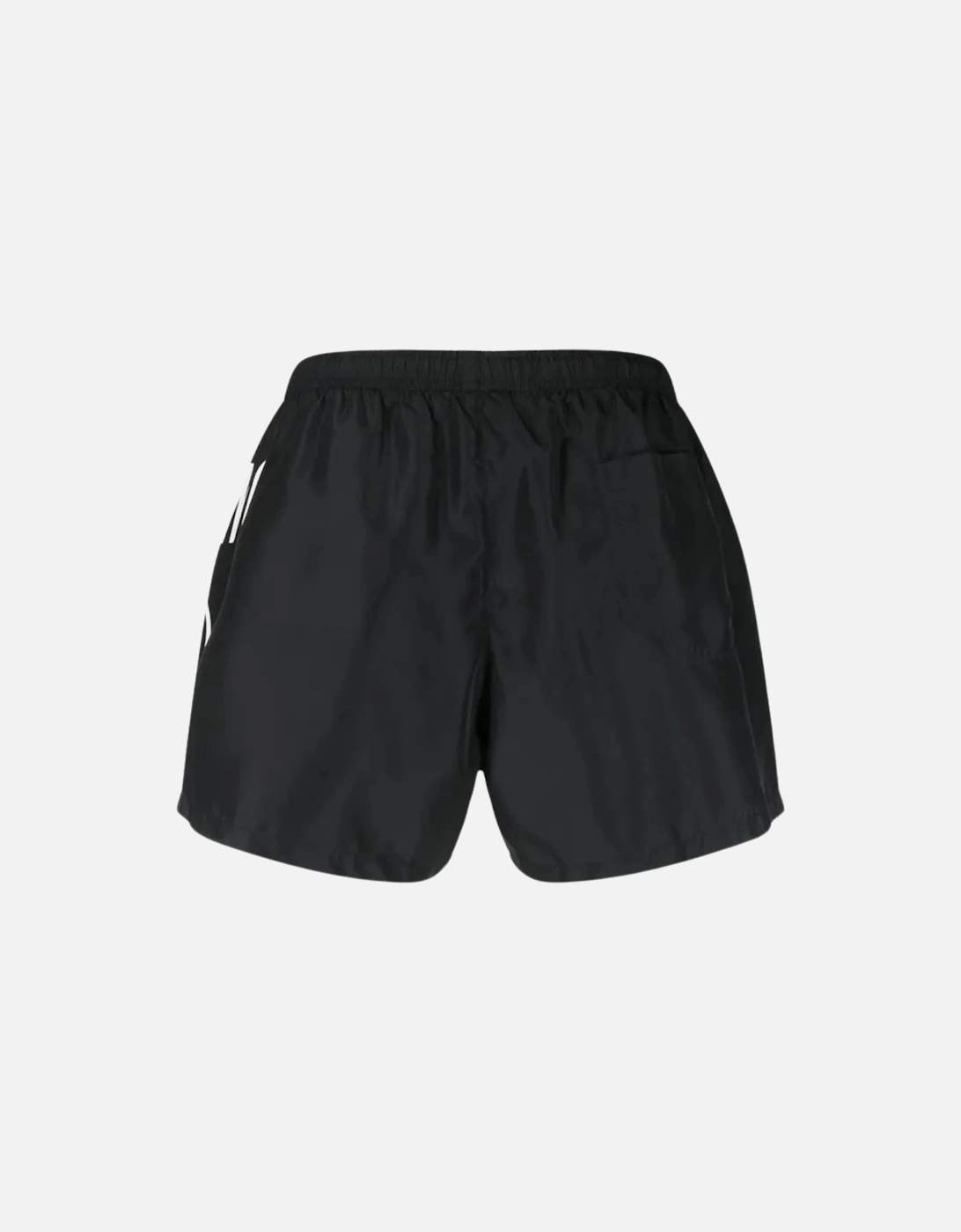 Large Milano Logo Black Short Swim Shorts