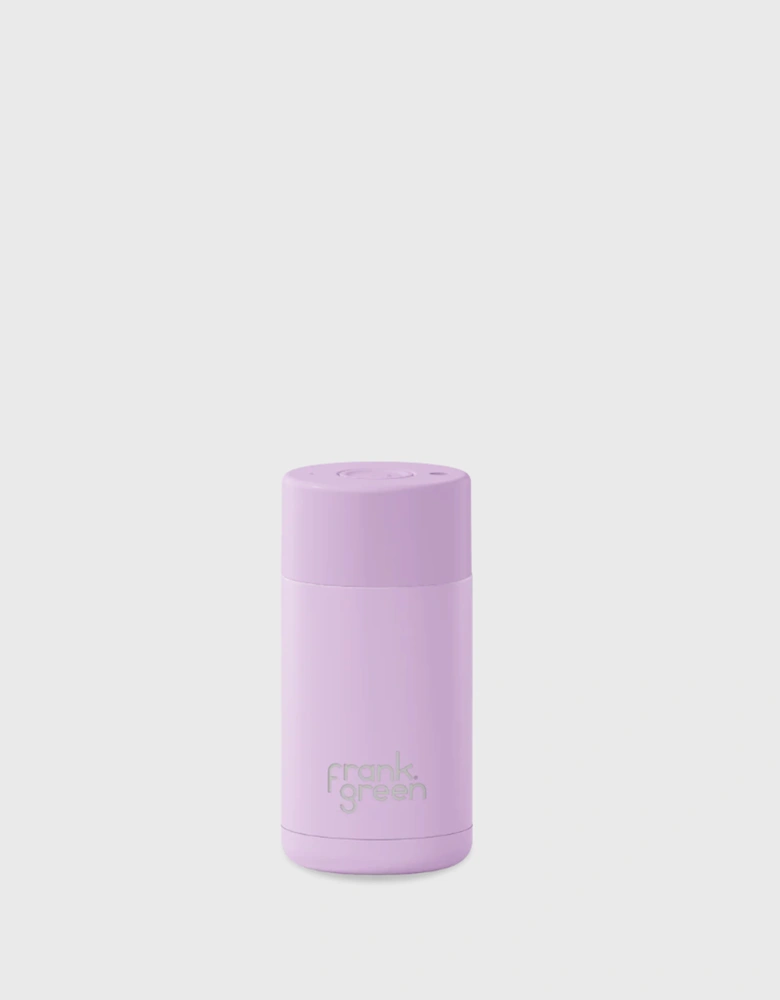 12oz Stainless Steel Ceramic Reusable Cup with Button Lid Lilac Haze